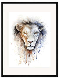 Gerahmter Kunstdruck Sternzeichen Löwe