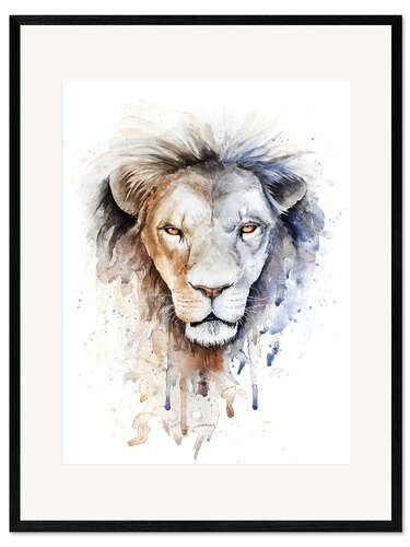 Framed art print Zodiac sign Leo
