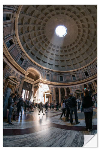 Selvklæbende plakat The Pantheon in Rome, Italy