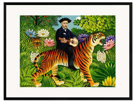 Impresión de arte enmarcada Henri Rousseau's dream