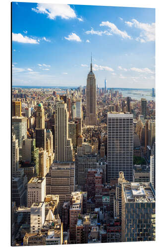 Aluminium print Manhattan skyline in New York City, USA