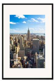 Gerahmter Kunstdruck Manhattan skyline in New York City, USA