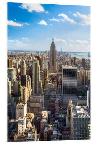 Tableau en plexi-alu Vue sur Manhattan, New York