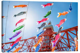Canvas print Kodomo no hi Celebration at the Tokyo Tower in Japan - Jan Christopher Becke