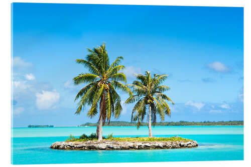 Acrylic print Tropical island in the South Seas