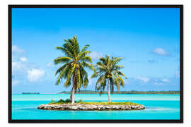 Gerahmter Kunstdruck Urlaub auf einer tropischen Insel in der Südsee