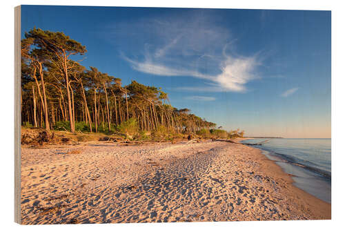 Hout print Golden Beach