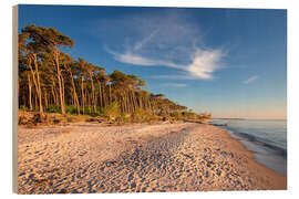 Holzbild Goldener Strand