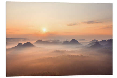 Foam board print Saxon Switzerland