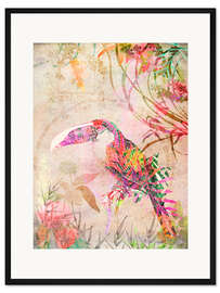 Gerahmter Kunstdruck Toucan in tropics