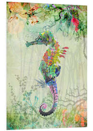 Foam board print Ocean seahorse