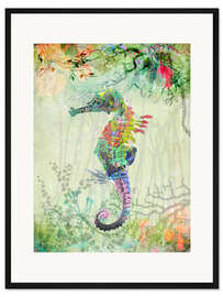 Gerahmter Kunstdruck Ocean seahorse