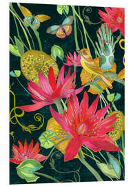 Foam board print Exotic garden