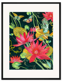 Gerahmter Kunstdruck Exotischer Garten