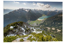 Foam board print View of the Achensee from Ebnerjoch