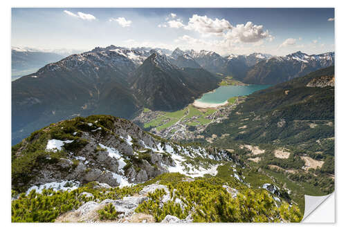 Muursticker View of the Achensee from Ebnerjoch