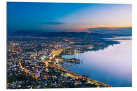 Aluminium print Evening in Bregenz, Vorarlberg