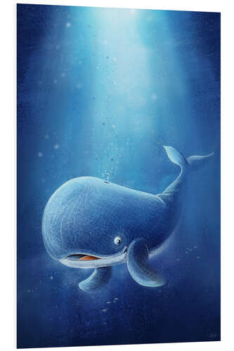 Foam board print Cute whale