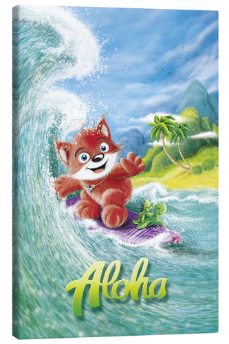 Leinwandbild Aloha Surfer Fuchs