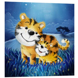 Foam board print Cute tigers