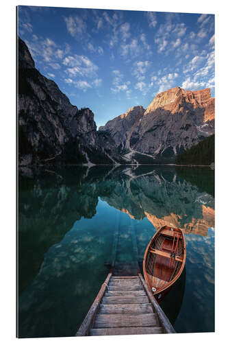 Galleritryk Early morning on Lake Braies / Lago di Braies