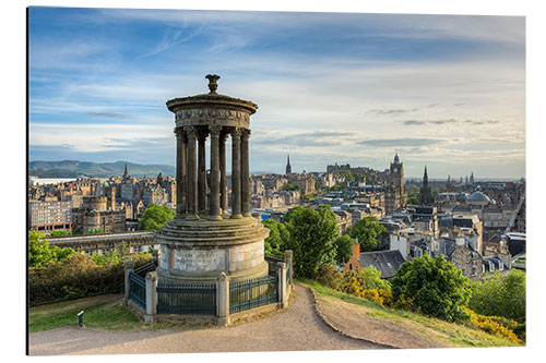 Aluminium print Edinburgh view from Calton Hill