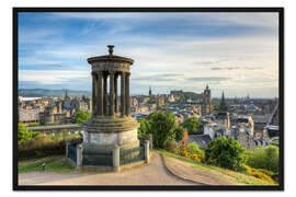 Gerahmter Kunstdruck Edinburgh Blick vom Calton Hill