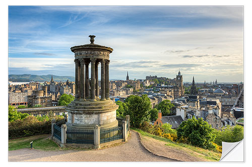 Muursticker Edinburgh view from Calton Hill