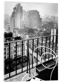 Akryylilasitaulu  New York: View from penthouse, 56 Seventh Avenue, Manhattan - Christian Müringer