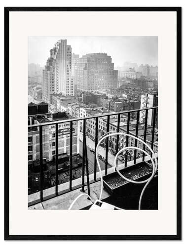 Framed art print New York: View from penthouse, 56 Seventh Avenue, Manhattan