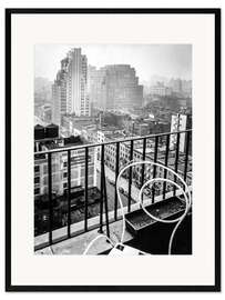 Framed art print New York: View from penthouse, 56 Seventh Avenue, Manhattan