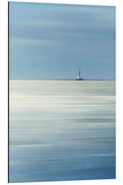 Aluminium print Sailboat on the sea