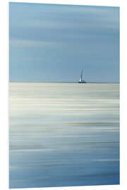 Foam board print Sailboat on the sea