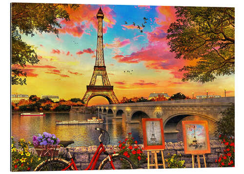 Cuadro de plexi-alu 30295 Paris Sunset