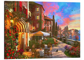 Magnettafel Comer See Sonnenuntergang