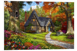 Foam board print The Little Autumn Cottage