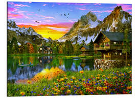 Magnettafel Alpensee