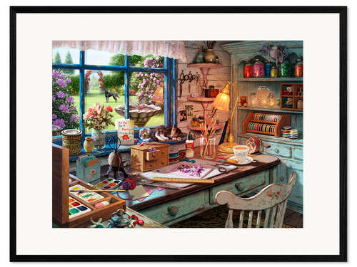 Impresión de arte enmarcada 25512 Grandmas Craft Shed Ravensburger Crop 2