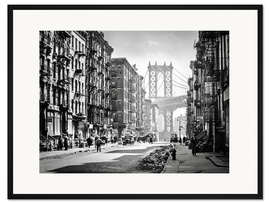 Gerahmter Kunstdruck Historisches New York: Pike and Henry Streets, Manhattan