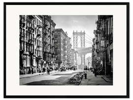 Framed art print Historic New York: Pike and Henry Streets, Manhattan