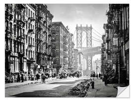 Selvklæbende plakat Historic New York: Pike and Henry Streets, Manhattan