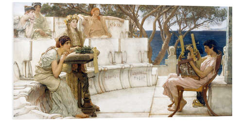 Foam board print Sappho and Alcaeus