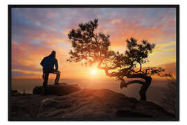 Gerahmter Kunstdruck Sichtweise