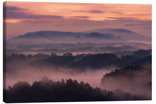 Stampa su tela mountains and fog