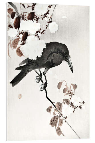 Gallery print Crow and Cherry Blossoms