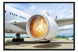 Gerahmter Kunstdruck Latte Departure