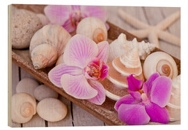 Holzbild  Zen Orchideen - Andrea Haase Foto