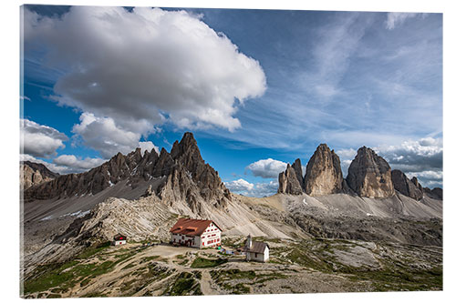 Acrylic print Tre Cime Dolomite Alps South Tyrol