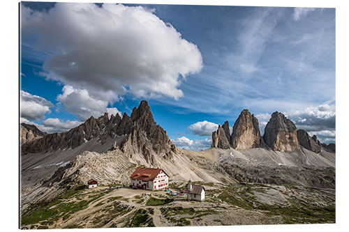 Quadro em plexi-alumínio Tre Cime Dolomite Alps South Tyrol