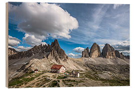 Holzbild Drei Zinnen Dolomiten Südtirol - Achim Thomae